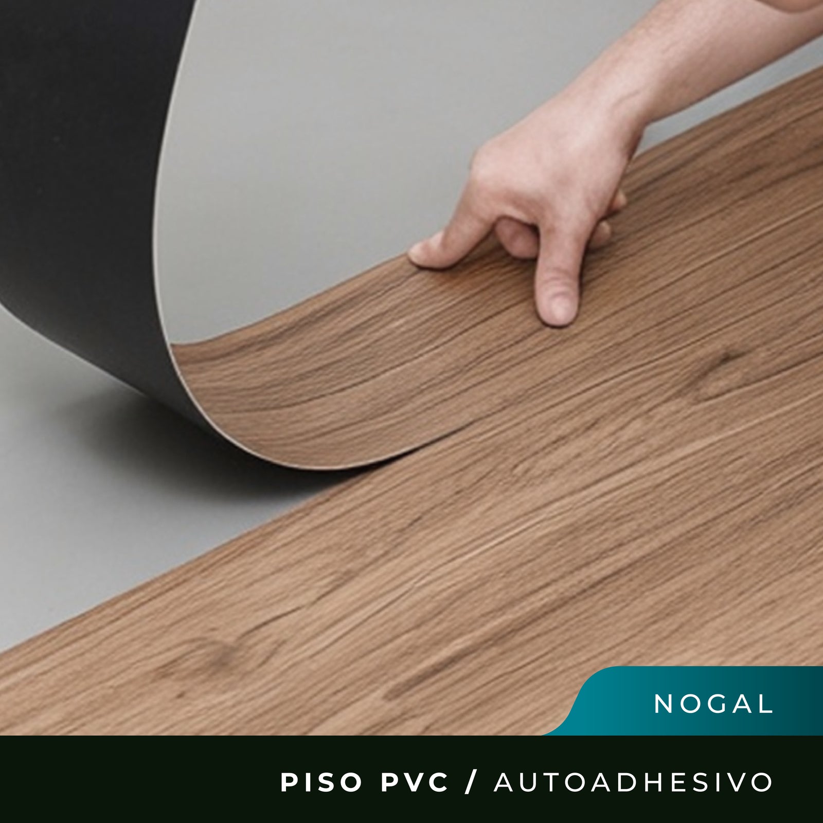 Piso PVC Autoadhesivo - Nogal - 1,5mm 
