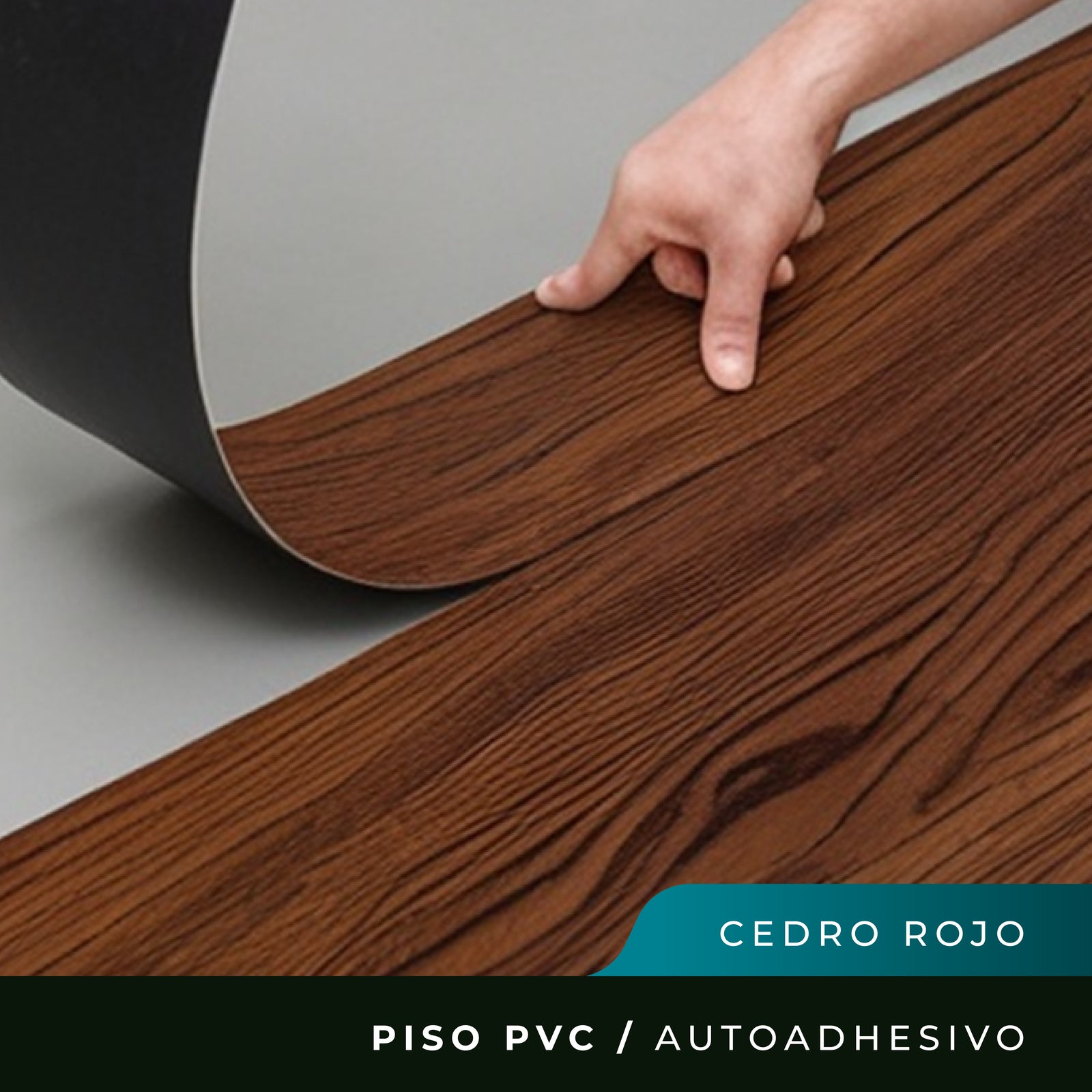 Piso PVC Autoadhesivo - Cedro Rojo - 1,5mm