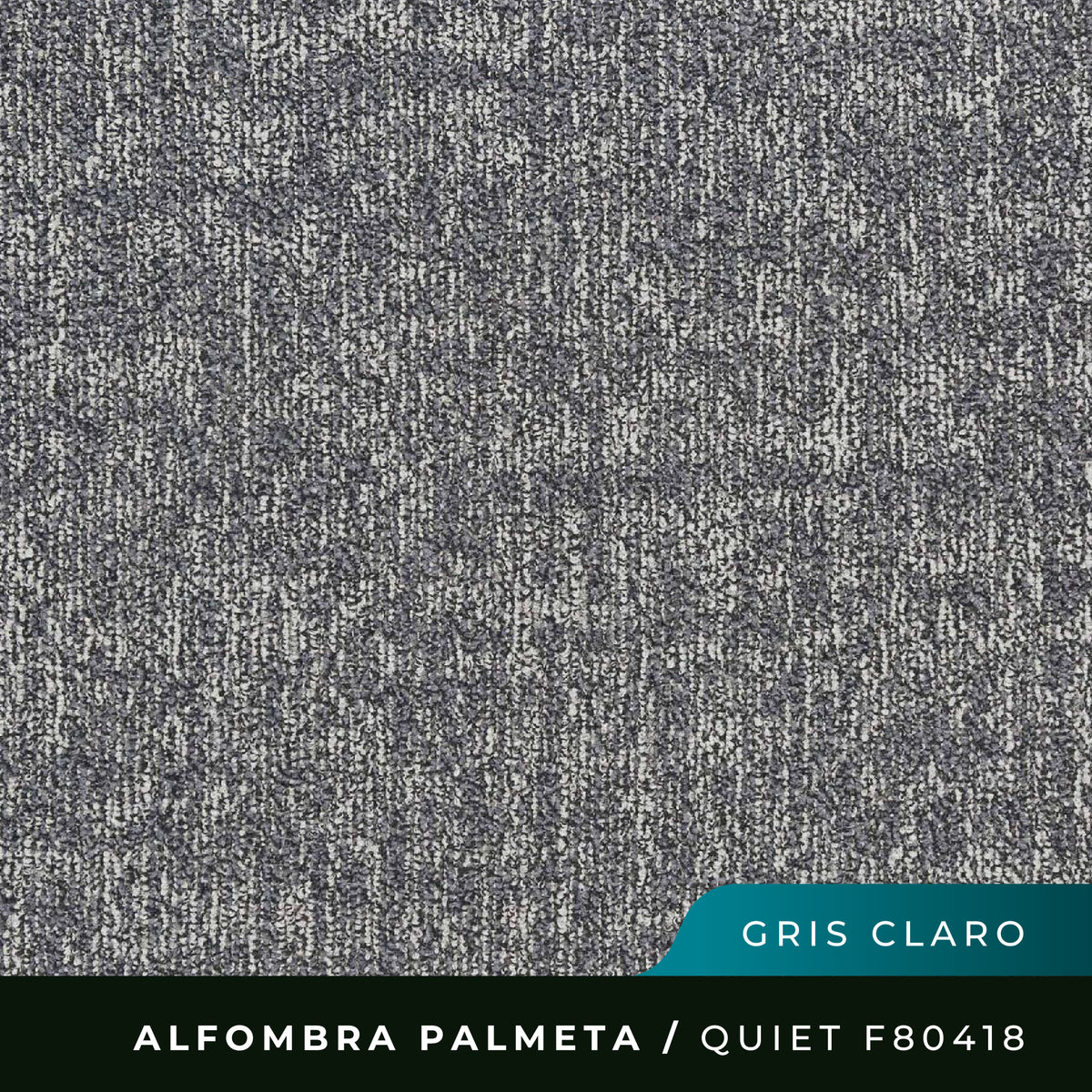 Alfombra Palmeta Quiet F80418 - 50 x 50Cms - Gris Claro