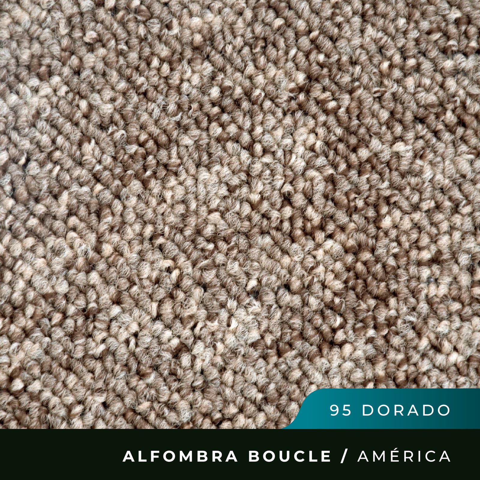 Alfombra Boucle América - 4mts de Ancho - Dorado 95