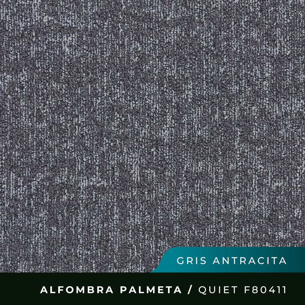 Alfombra Palmeta Quiet F80411 - 50 X 50Cmc - Gris Antracita