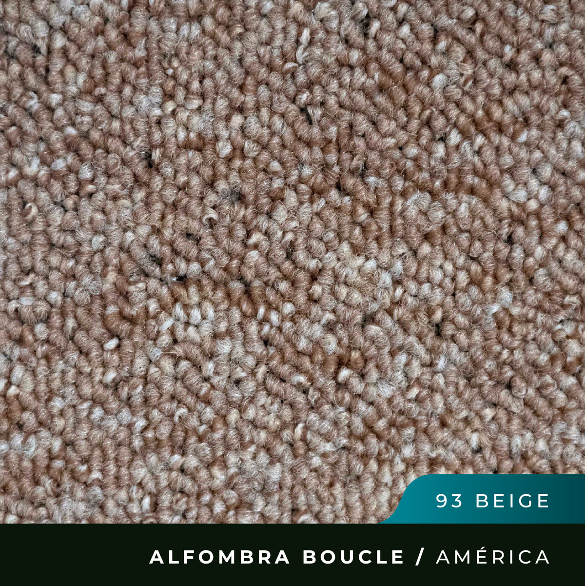 Alfombra Boucle América - 4mts de Ancho - Beige 93