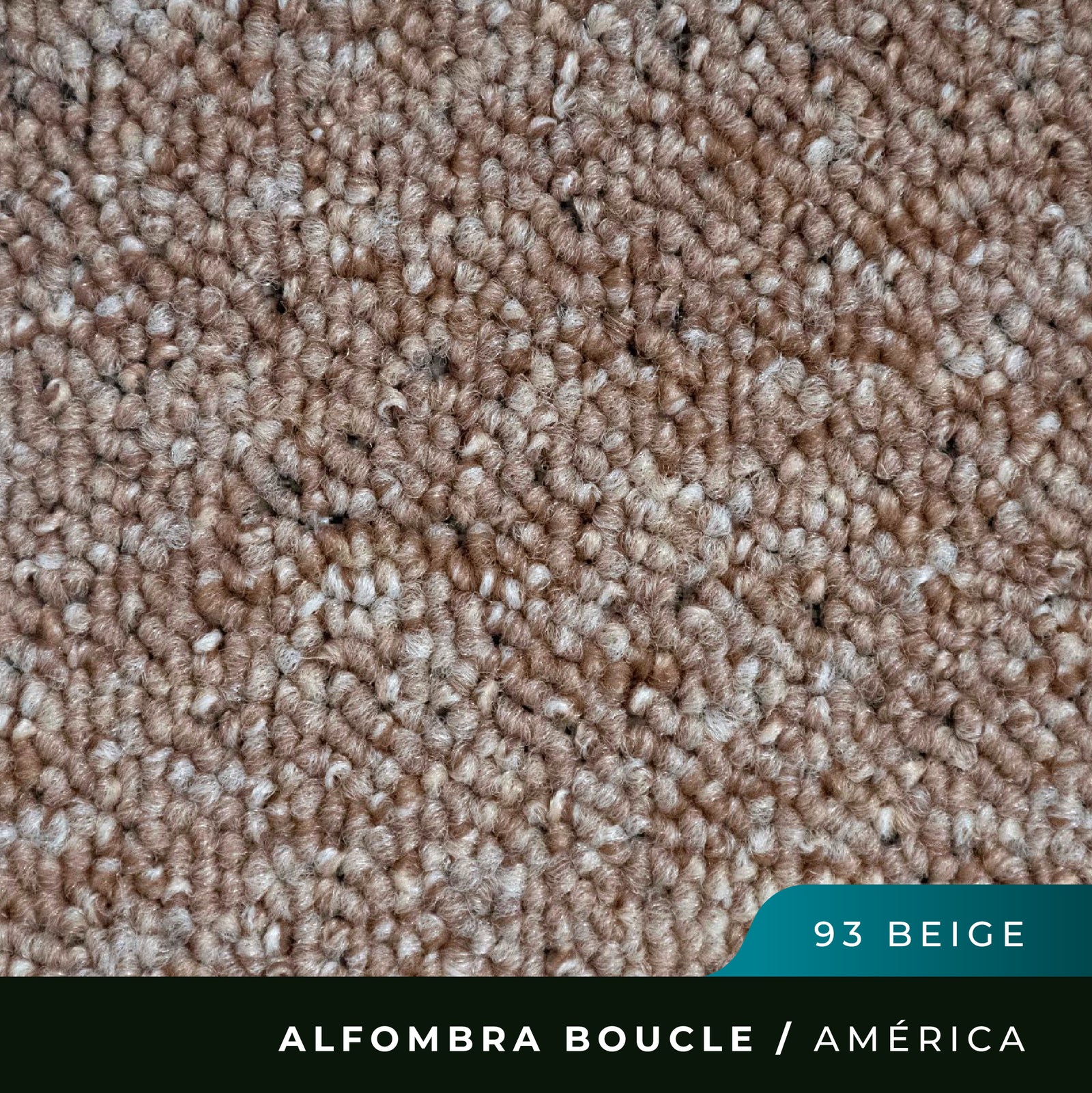 Alfombra Boucle América - 4mts de Ancho - Beige 93