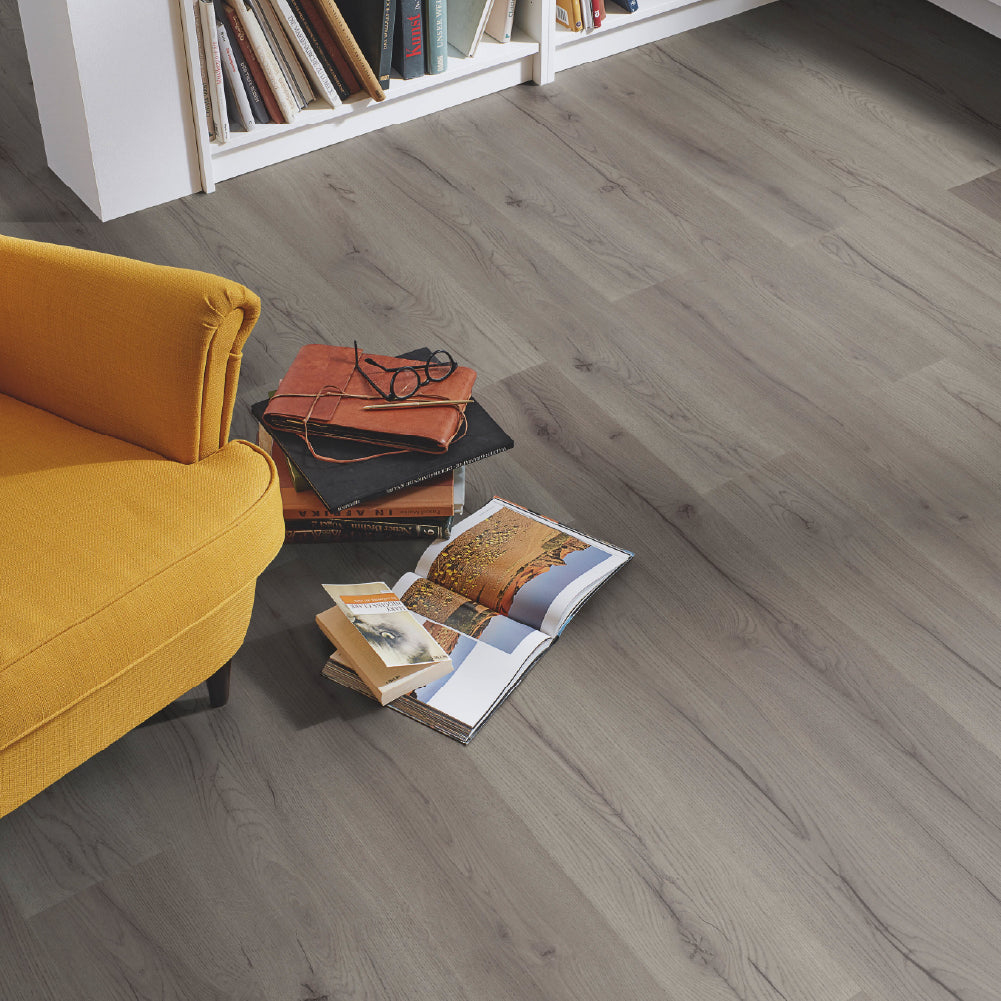 Piso Laminado Dynamic Trend Biselado - Roble Century Gris - 8mm