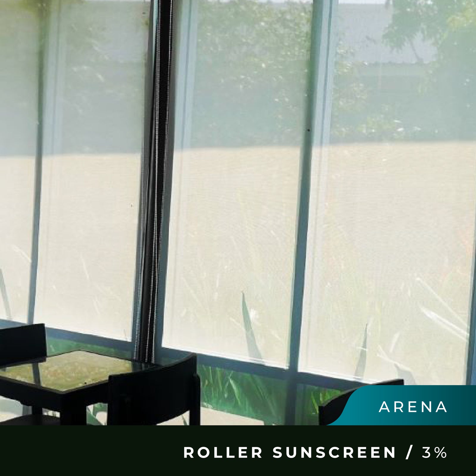 Cortina Roller Sunscreen 3% Prefabricadas - Arena