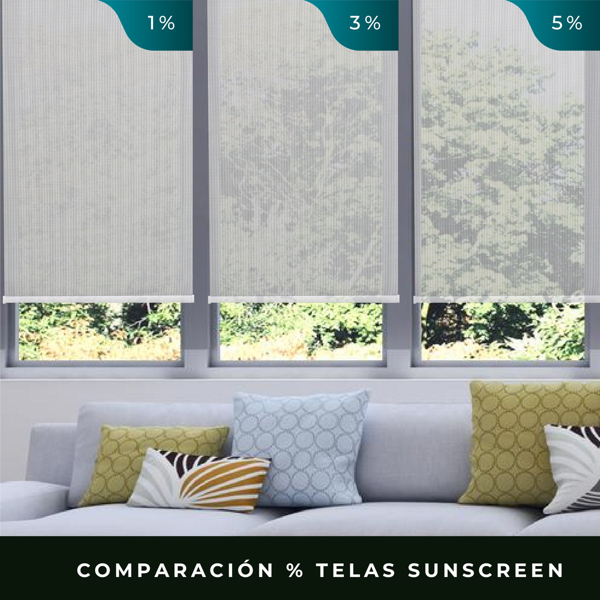Cortina Roller Sunscreen - A medida