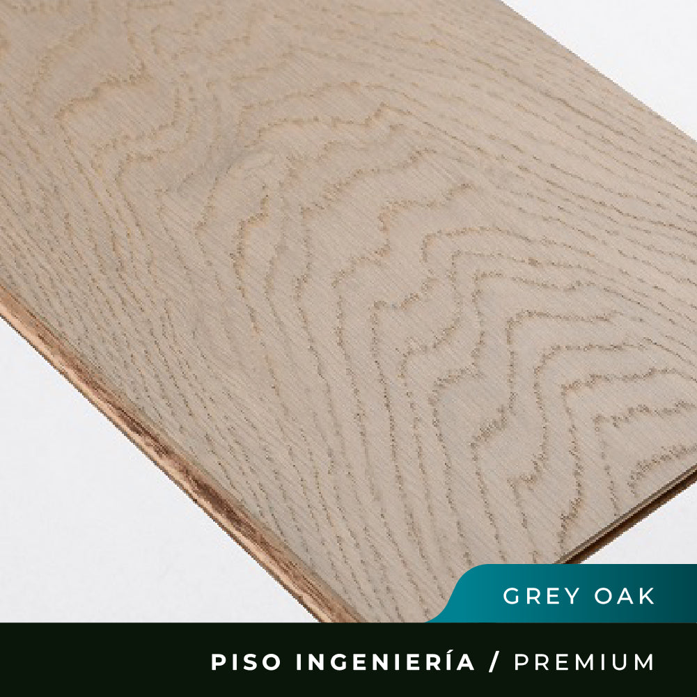 Piso Madera Premium - Grey Oak - 12mm