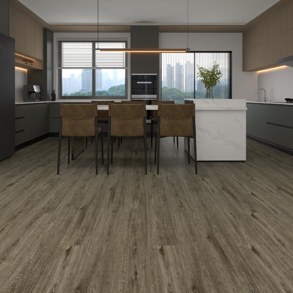 Piso Vinílico SPC Kronoflex - Gris Arena - 5,2mm