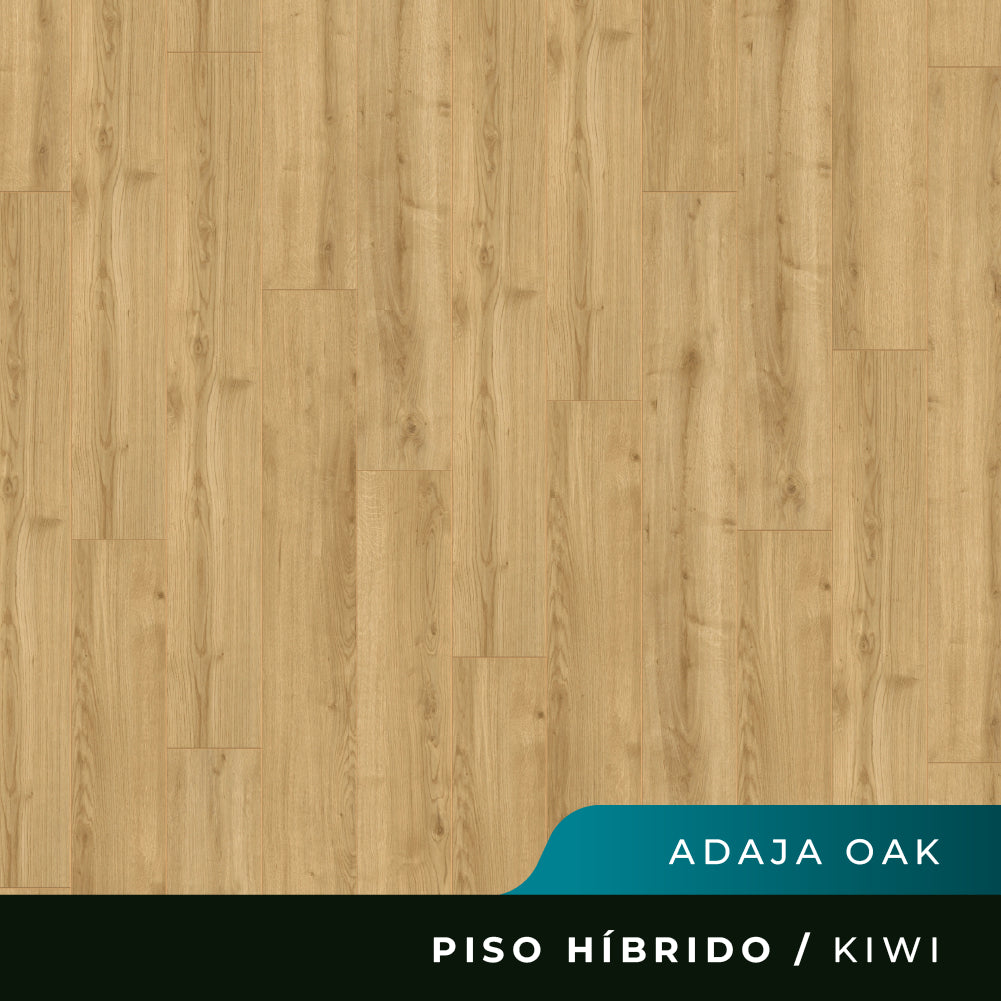 Piso Híbrido Kiwi Biselado - Adaja Oak - 5,5mm
