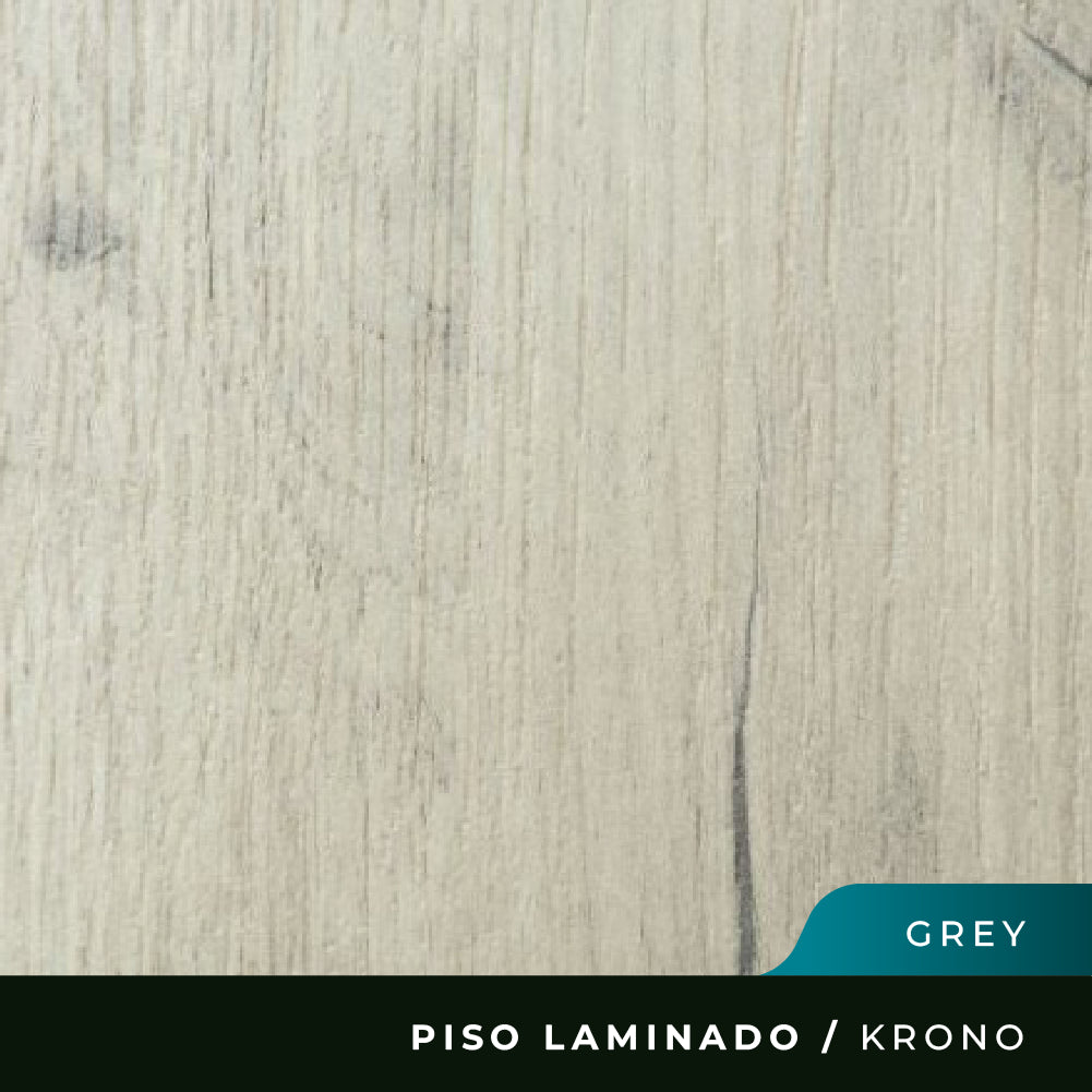 Piso Laminado Krono Biselado - Grey - 8mm