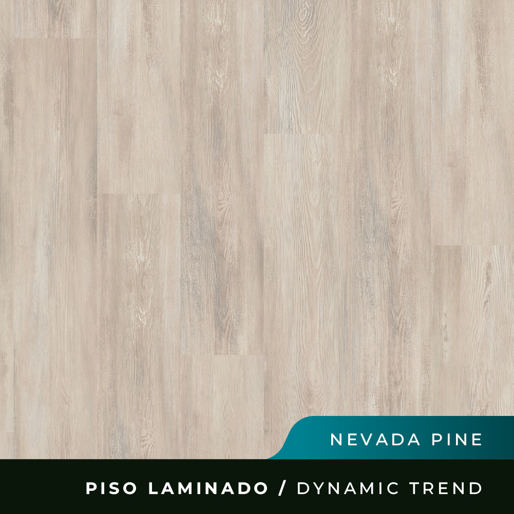 Piso Laminado Dynamic Trend Canto Recto - Nevada Pine - 8mm