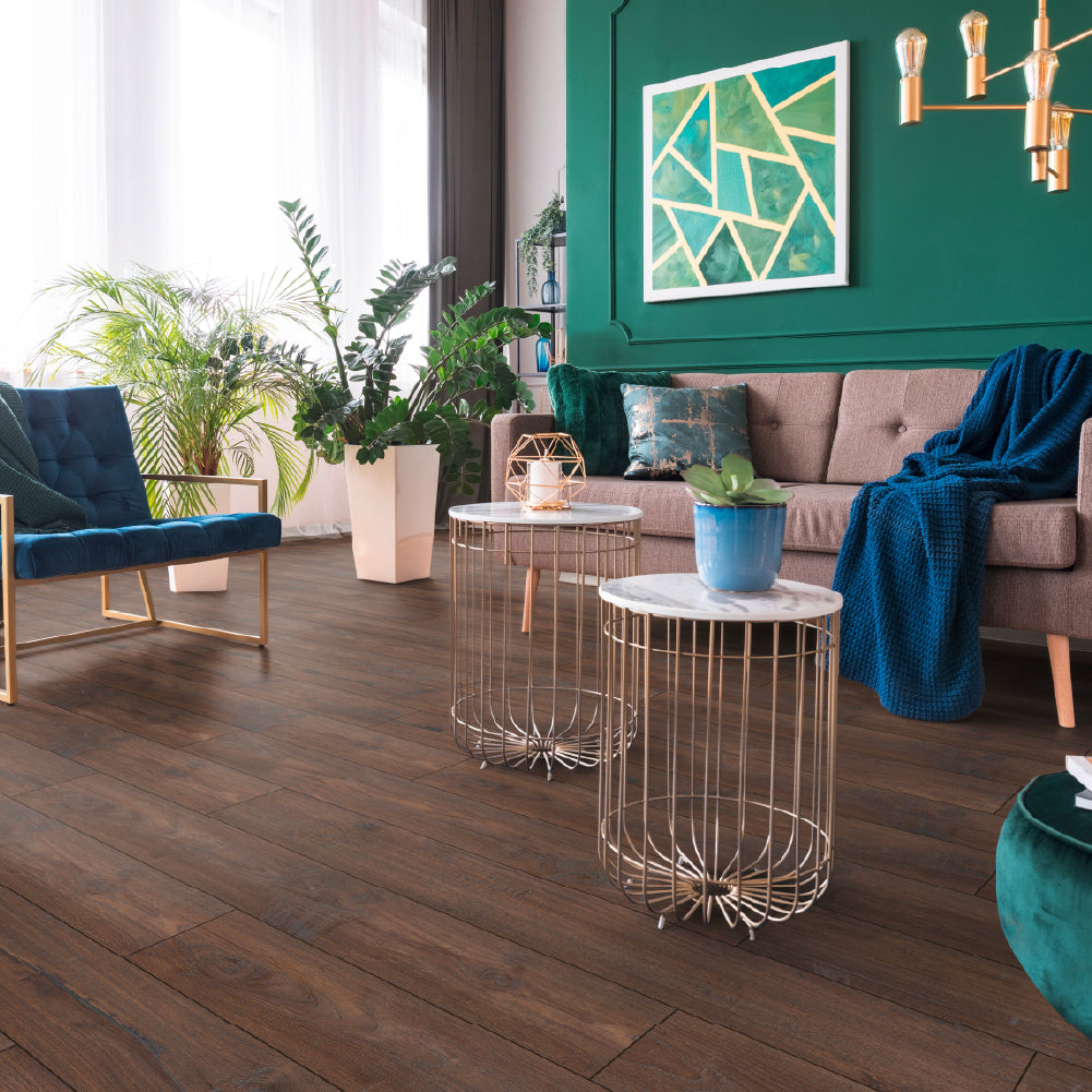 Piso Laminado Exquisit Biselado - Nostalgie Teak - 8mm