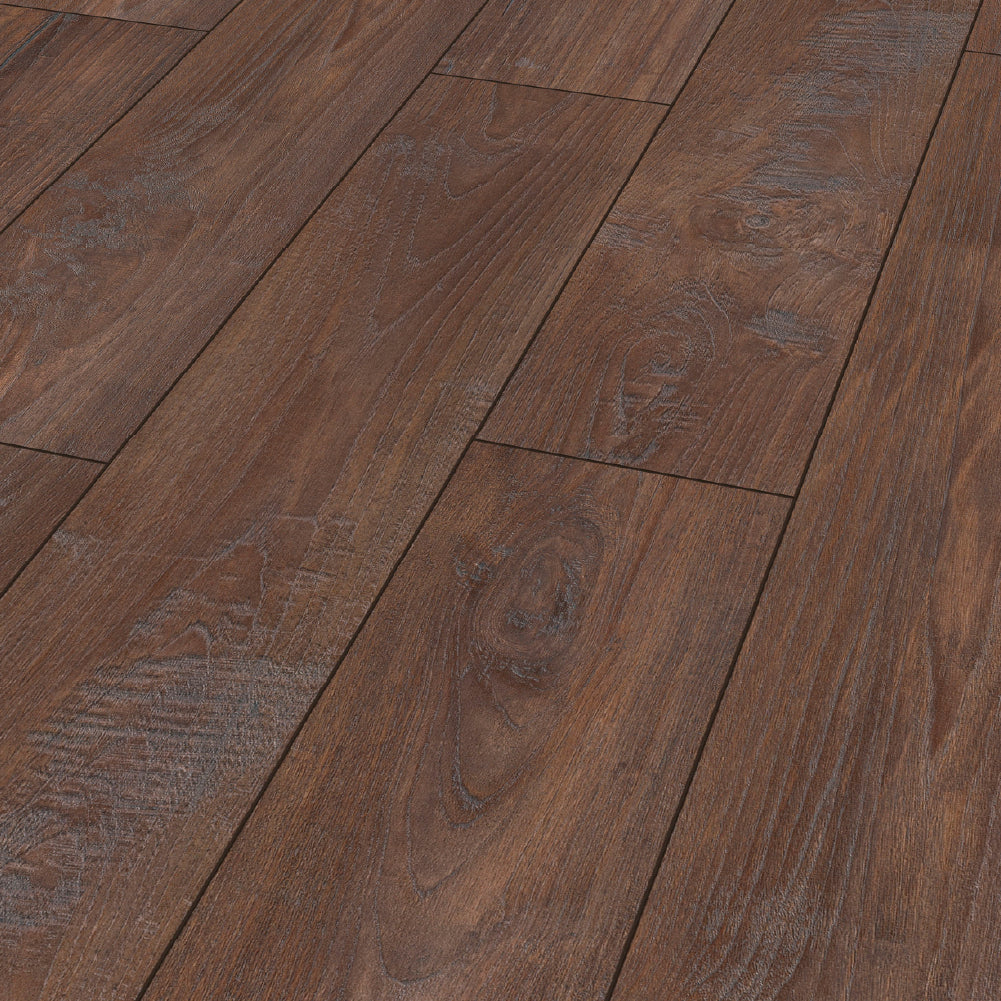 Piso Laminado Exquisit Biselado - Nostalgie Teak - 8mm