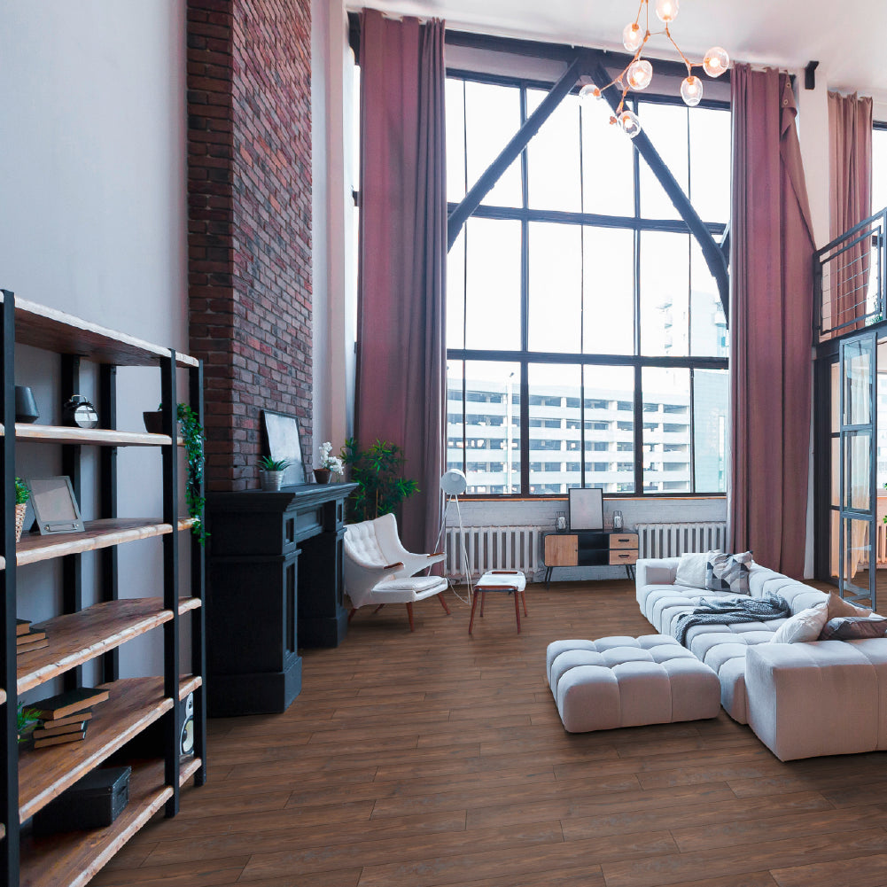 Piso Laminado Exquisit Biselado - Nostalgie Teak - 8mm