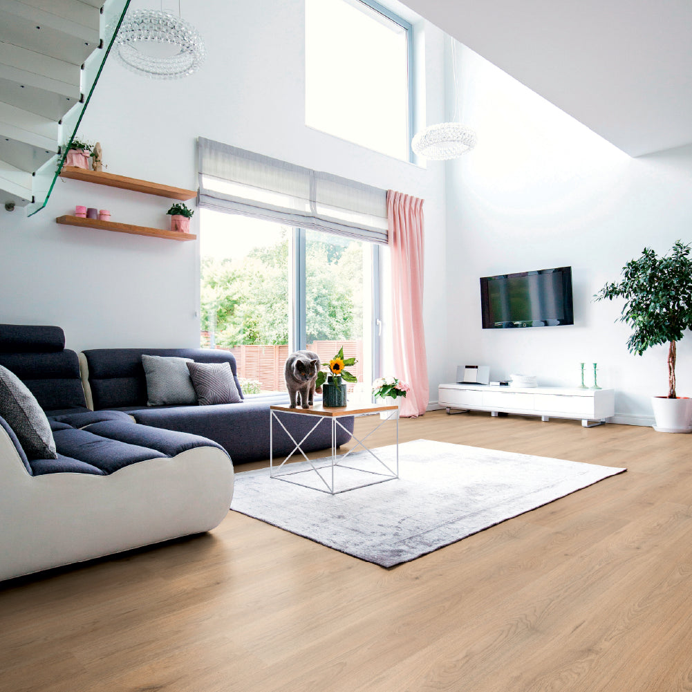 Piso Laminado Dynamic Trend Biselado - Oak Brown - 8mm