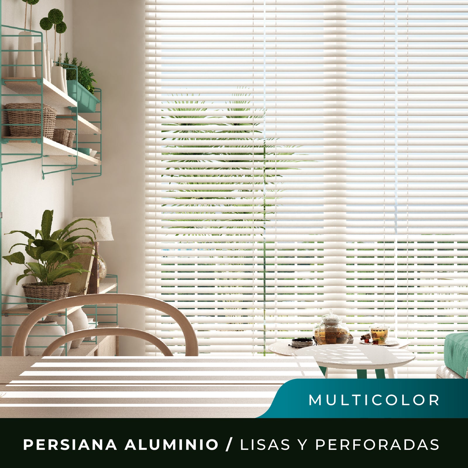 Persianas Aluminio - Variedad de Colores