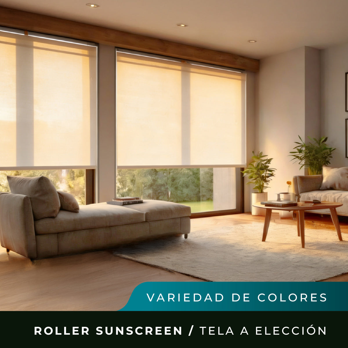 Cortina Roller Sunscreen - A medida