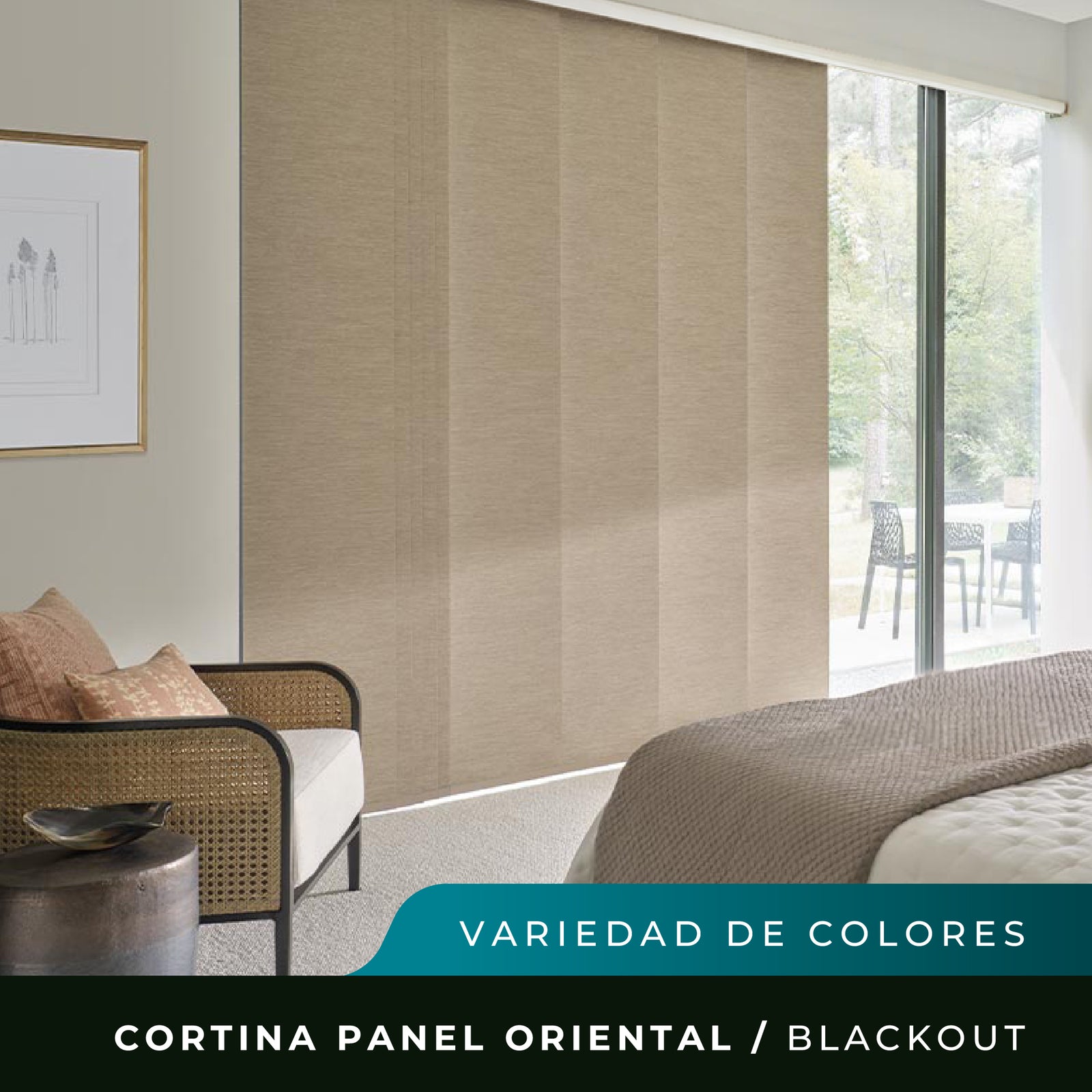 Cortina Panel Oriental Black Out - A medida