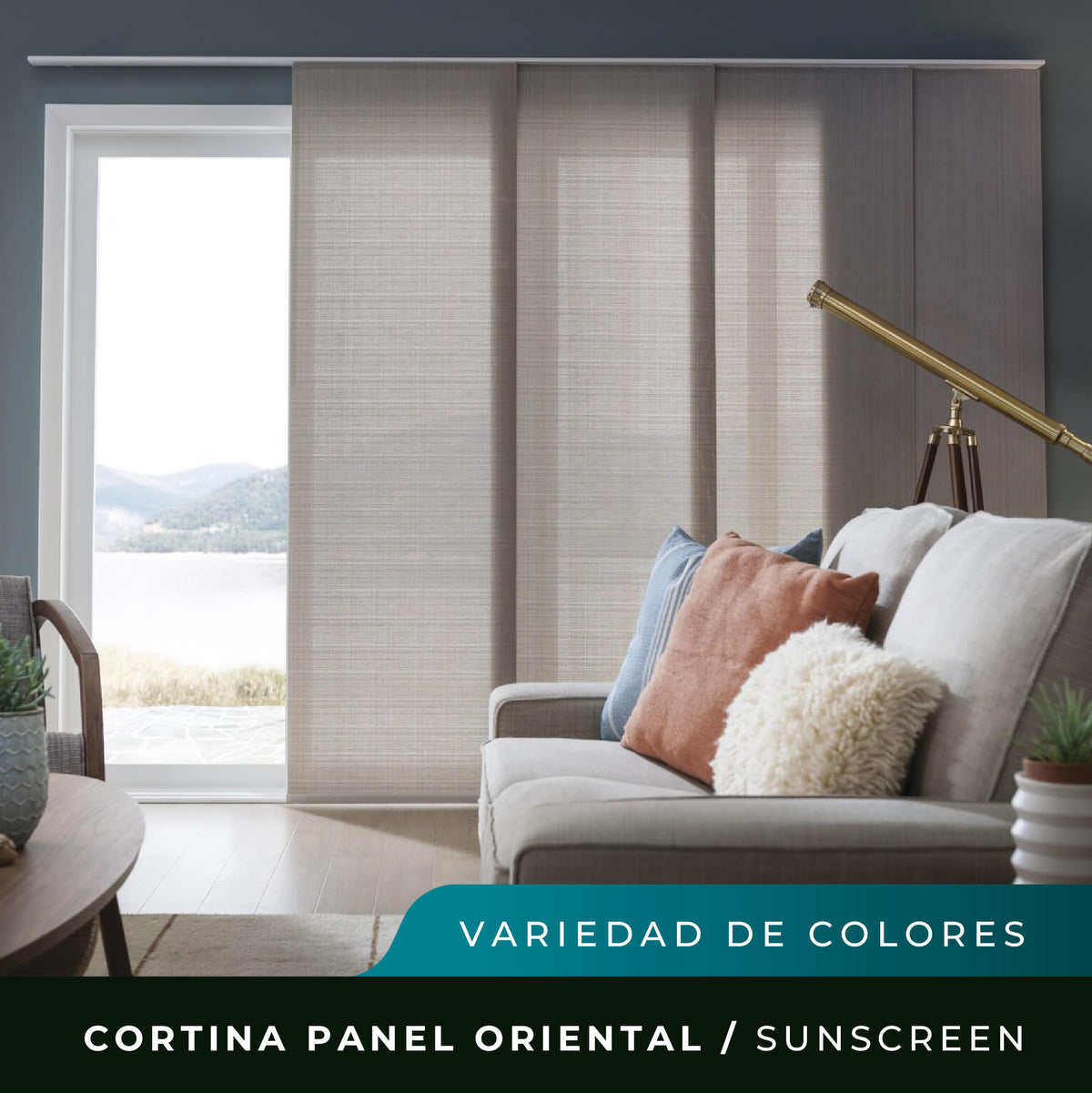 Cortina Panel Oriental Sunscreen - A medida