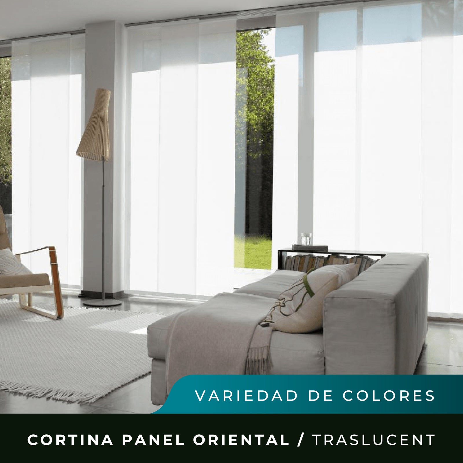 Cortina Panel Oriental Traslucent - A medida