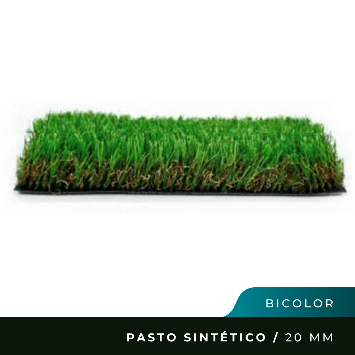 Pasto Sintético - 2 o 4 Mts x 20 mm - Bicolor