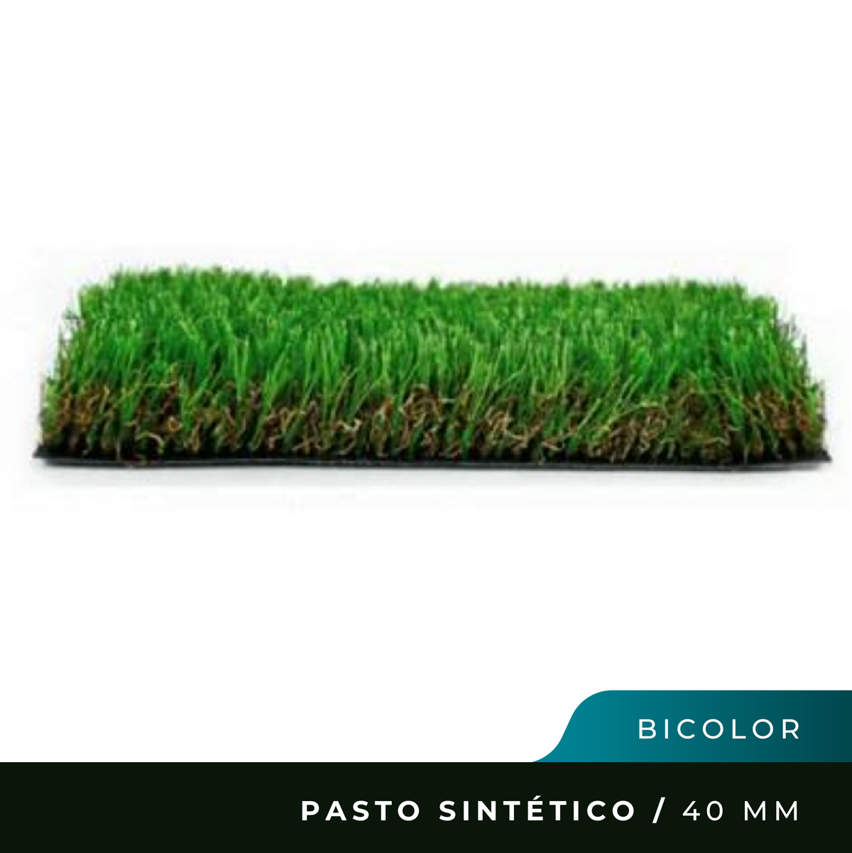 Pasto Sintético - 2 o 4 Mts x 40 mm - Bicolor