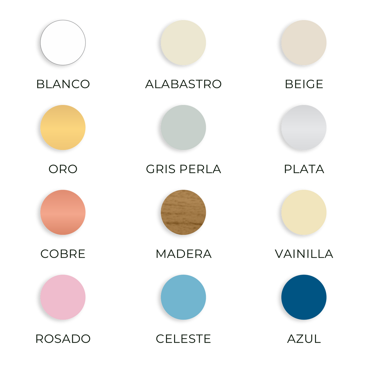 Persianas de Aluminio Prefabricadas - Variedad de Colores