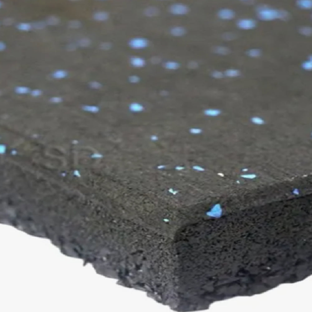 Piso de Caucho - Pack x 4 - Negro con Puntos - 2,5cm