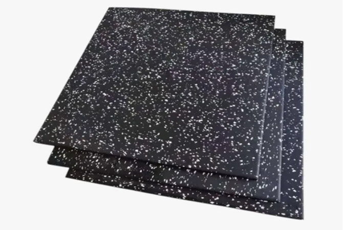 Pack Piso de Caucho 4 Palmetas 50cm x 50cm x 2,5cm