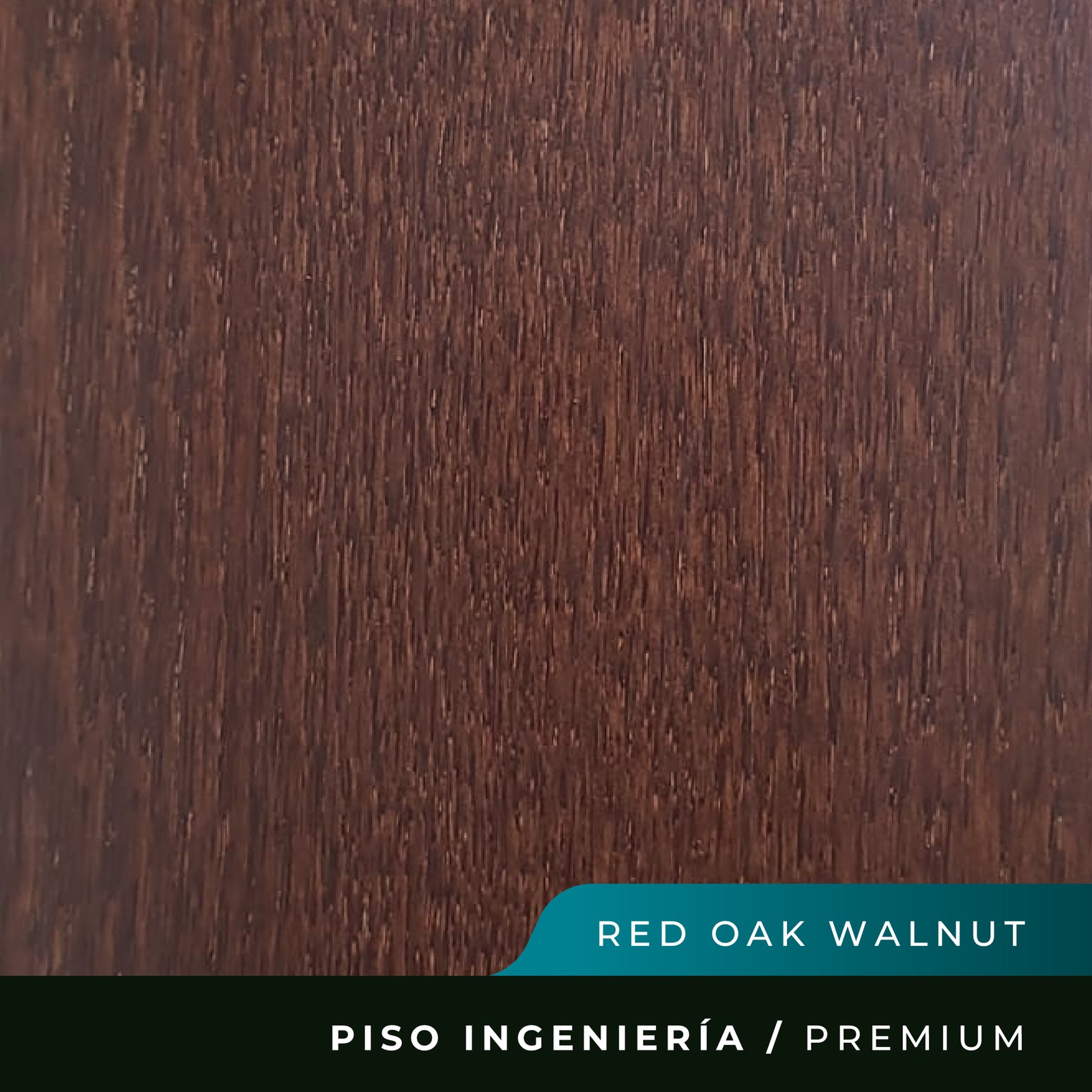 Piso Madera Premium - Red Oak Walnut - 13mm
