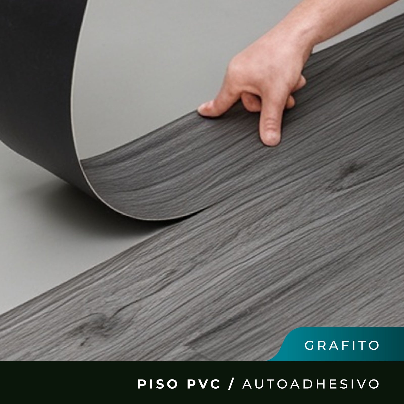 Piso PVC Autoadhesivo - Grafito - 1,5mm 