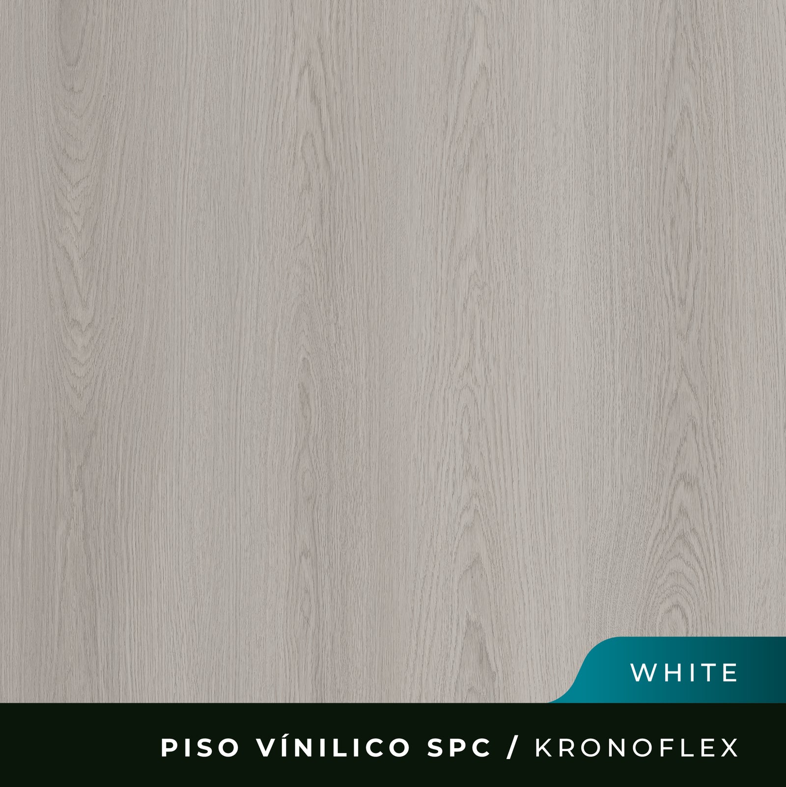 Piso Vinílico SPC Kronoflex - White - 5,2mm