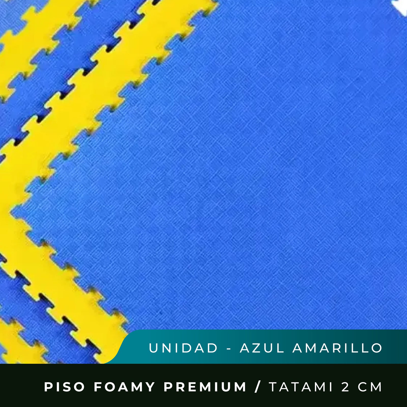 Piso Foamy Premium Tatami - Amarillo Azul - 2cm