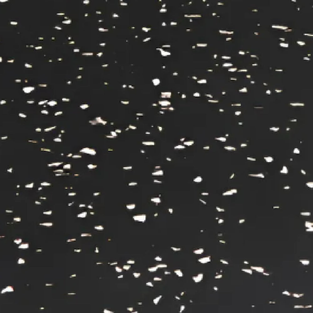 Piso de Caucho Rollo - Negro con Puntos - 2mm