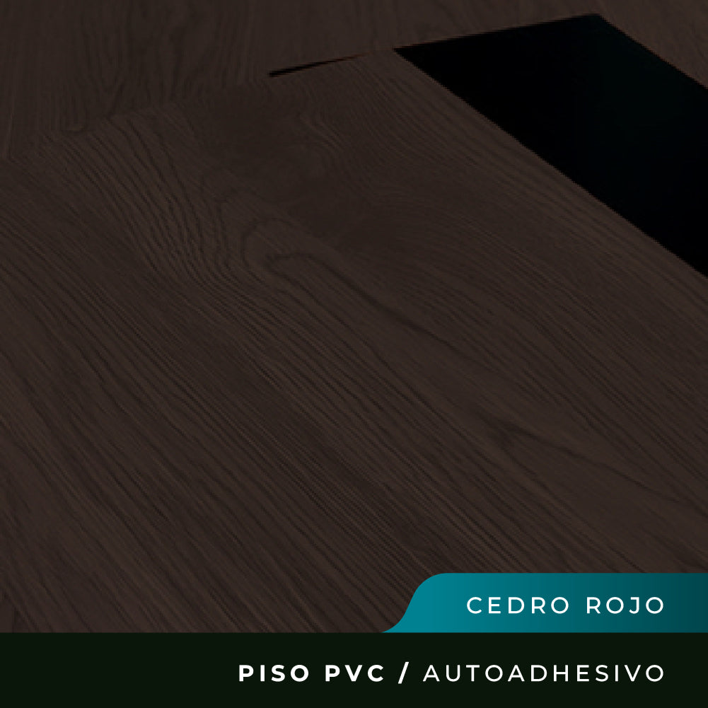 Piso PVC Autoadhesivo - Cedro Rojo - 1,5mm