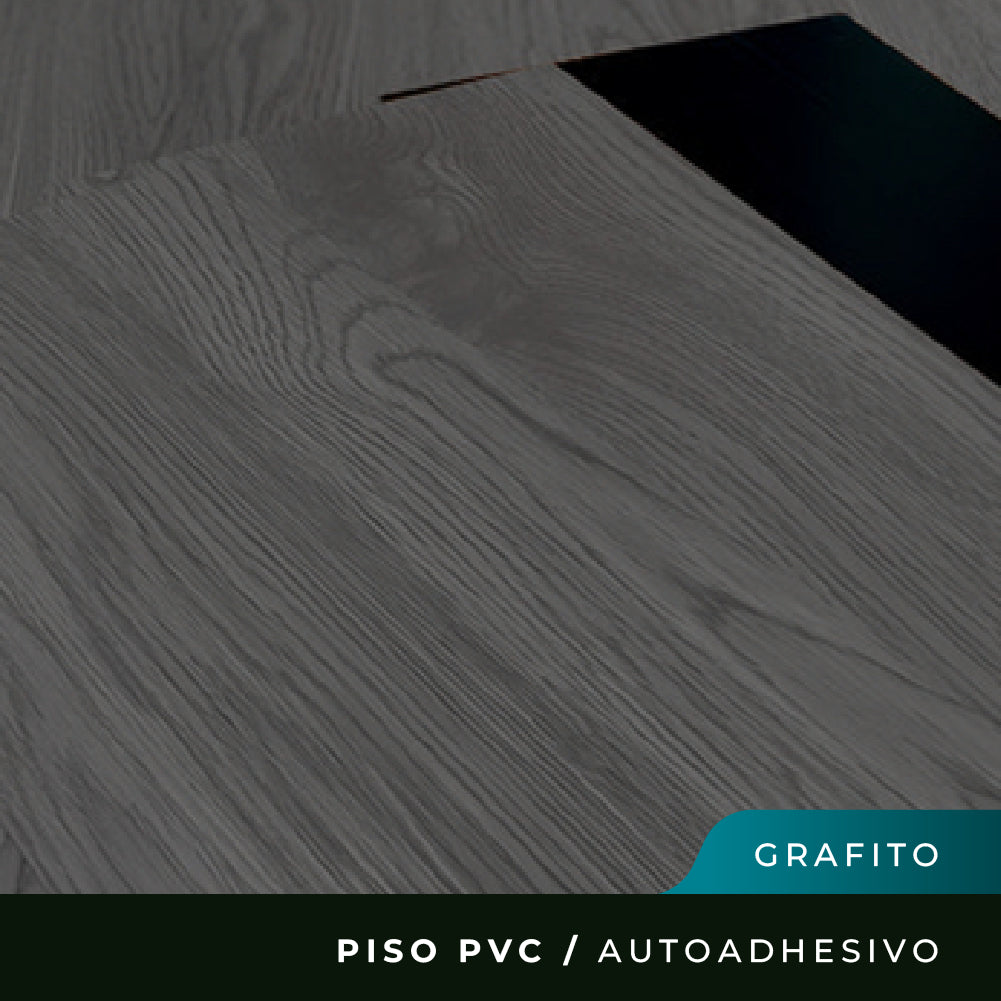 Piso PVC Autoadhesivo - Grafito - 1,5mm 