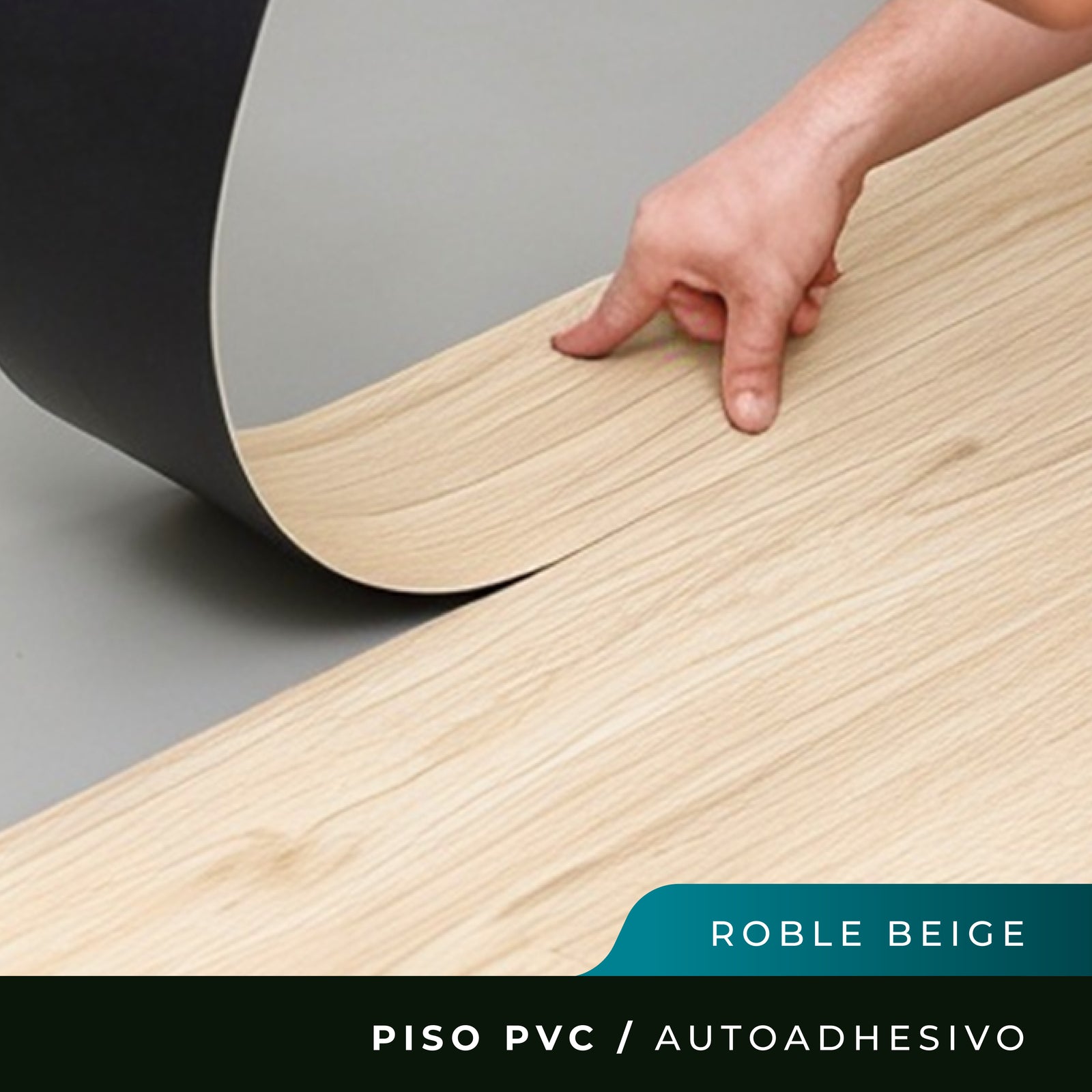 Piso PVC Autoadhesivo - Roble Beige - 1,5mm 