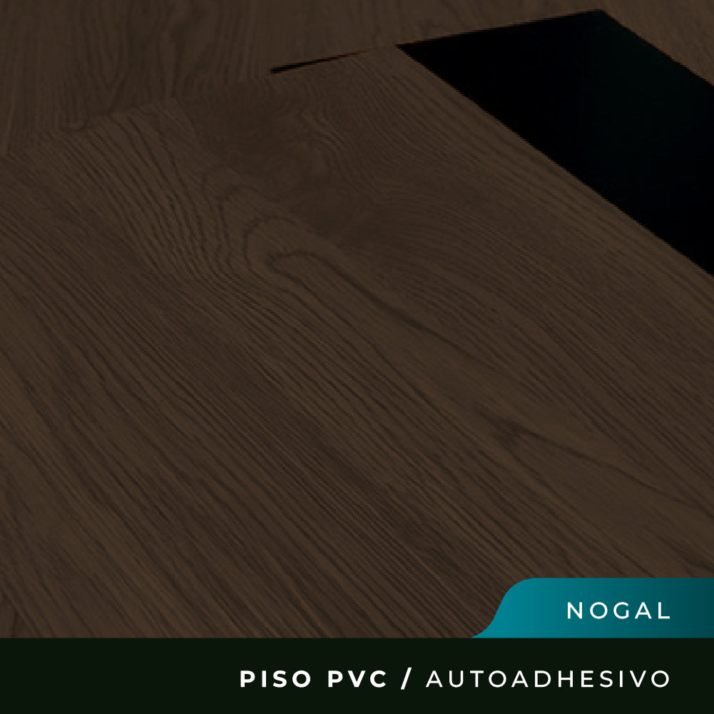 Piso PVC Autoadhesivo - Nogal - 1,5mm 