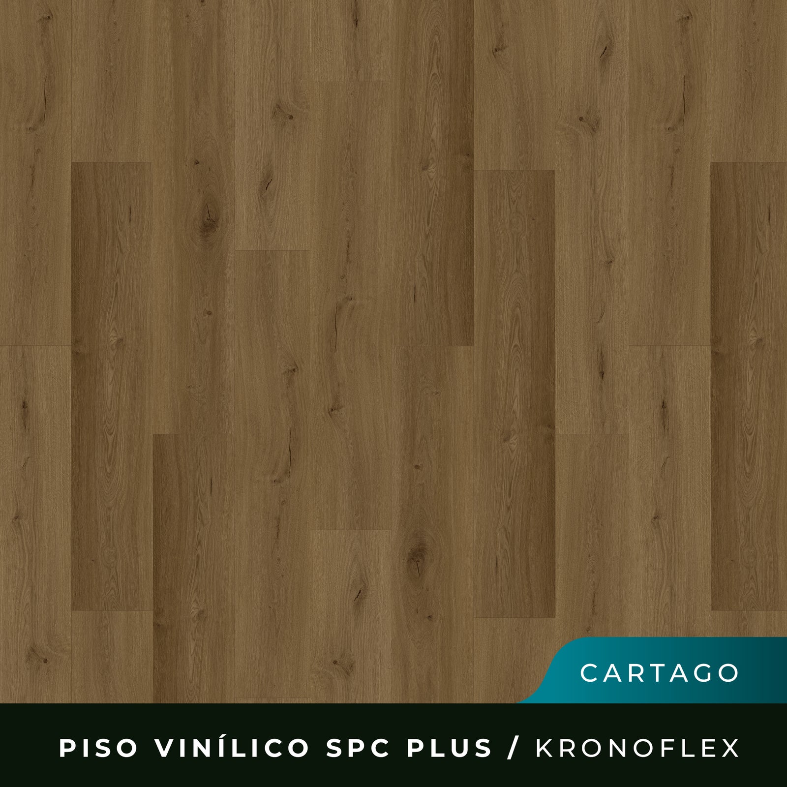 Piso Vinílico SPC Kronoflex Plus - Cartago- 5,2mm