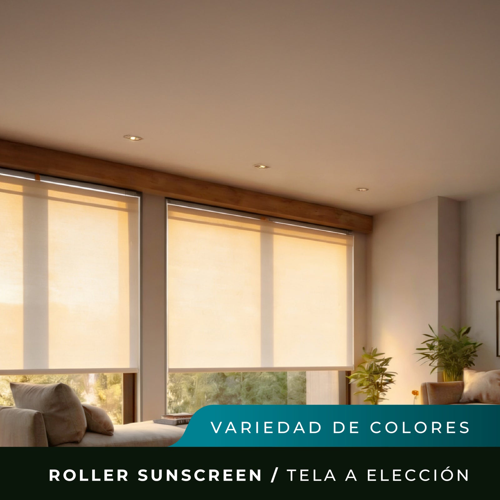 Cortina Roller Sunscreen - A medida