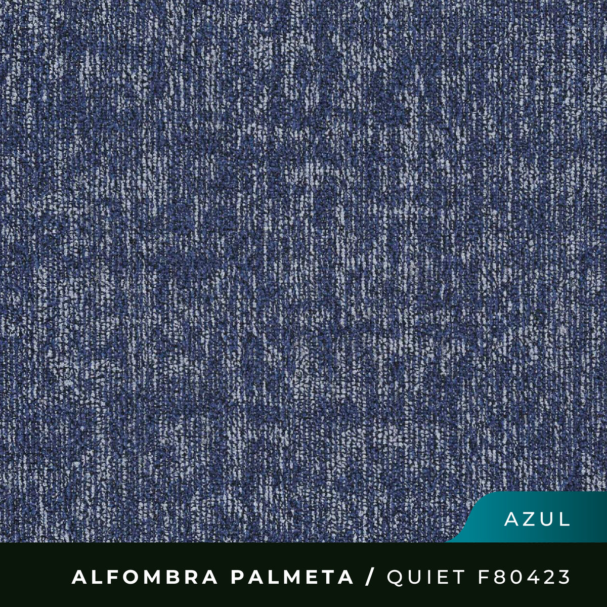 Alfombra Palmeta Quiet F80423 - 50 x 50Cms - Azul
