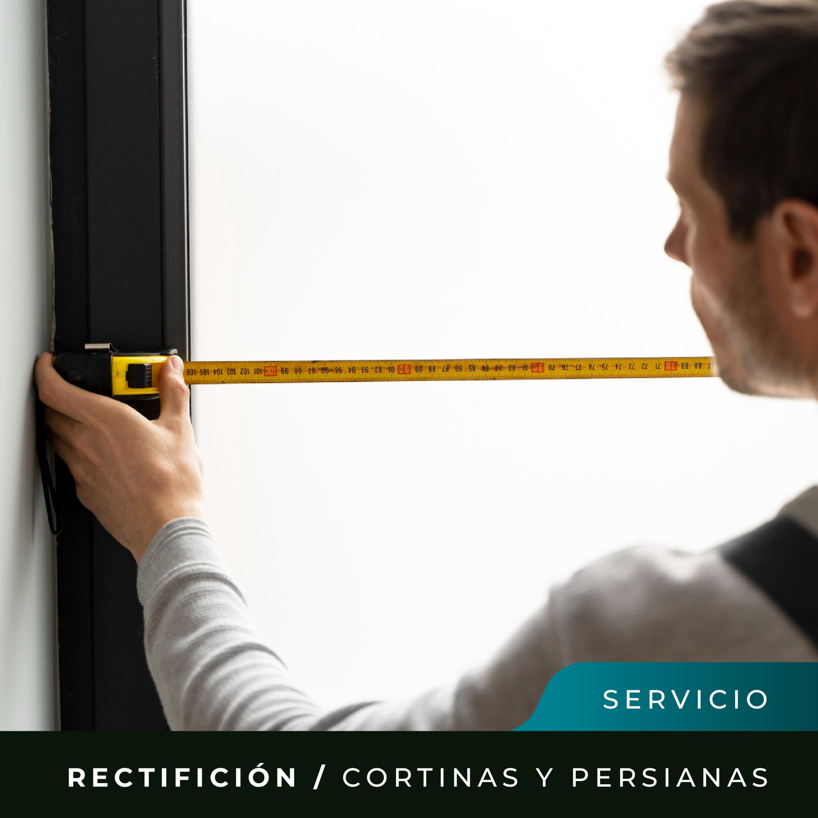 Servicio de rectificación de medidas para cortinas y persianas de interior