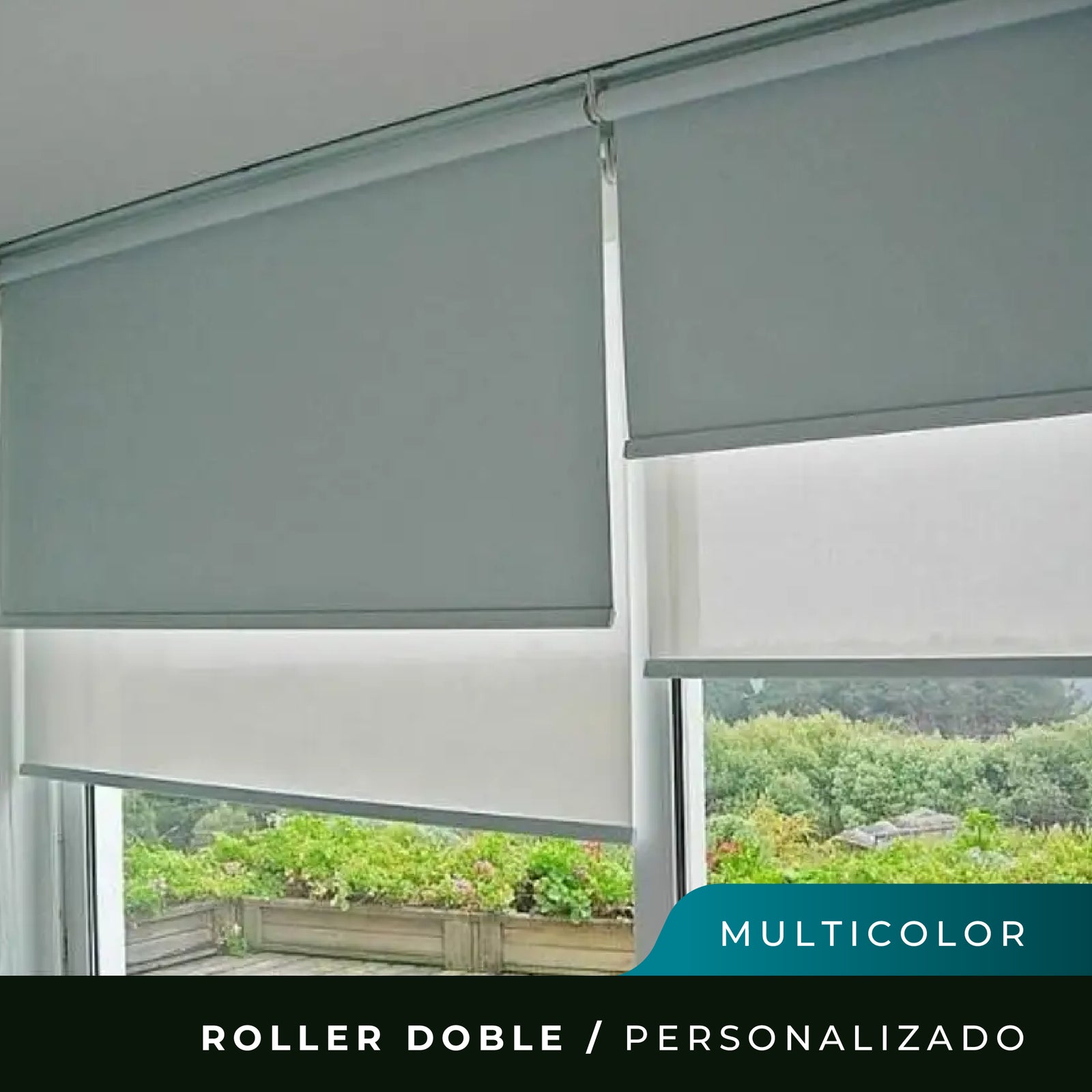 Cortina Roller Doble - Color a elección