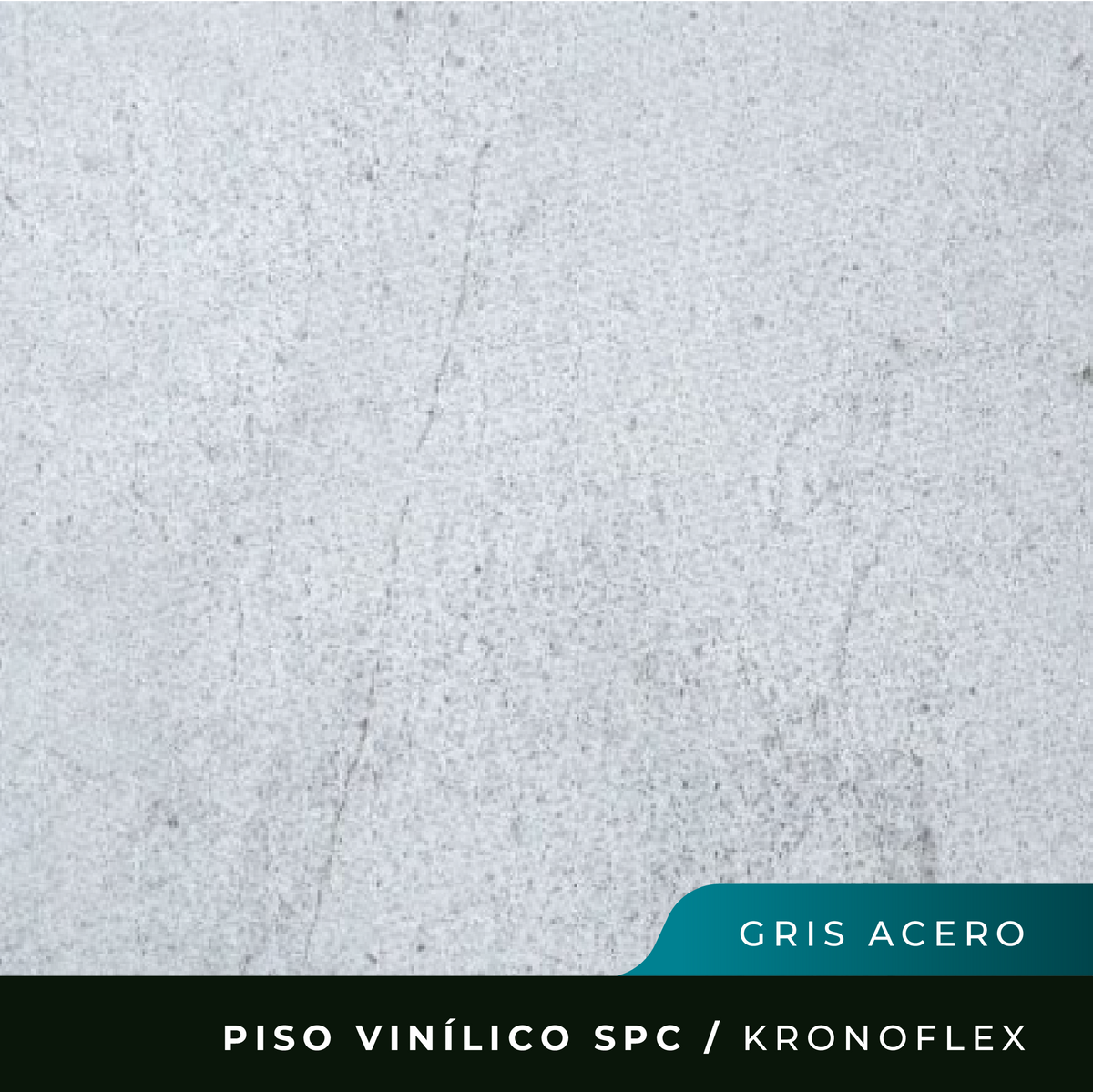 Piso Vinílico SPC Kronoflex - Gris Acero - 5mm