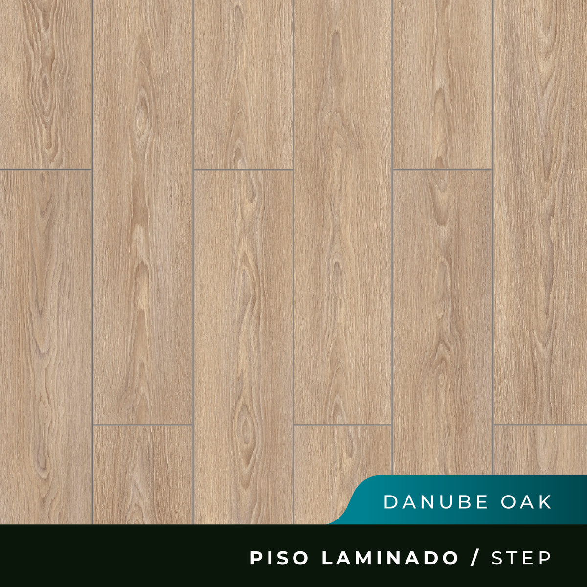 Piso Laminado Step Biselado - Danube Oak - 8mm