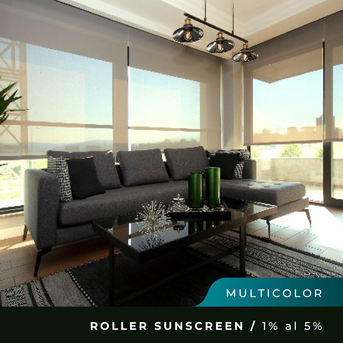 Cortina Roller Sunscreen - Color a elección