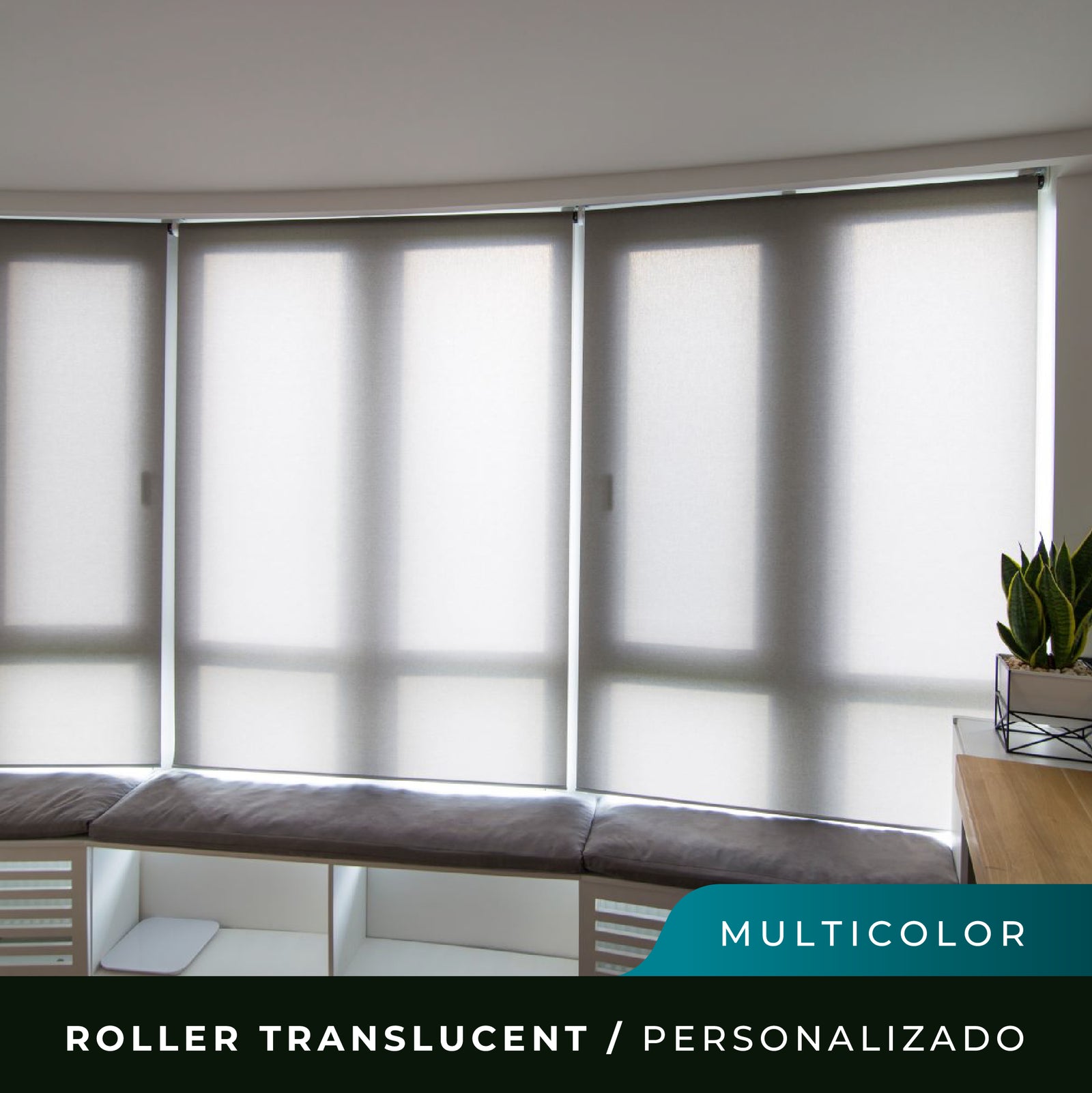 Cortina Roller Translucent - Color a elección