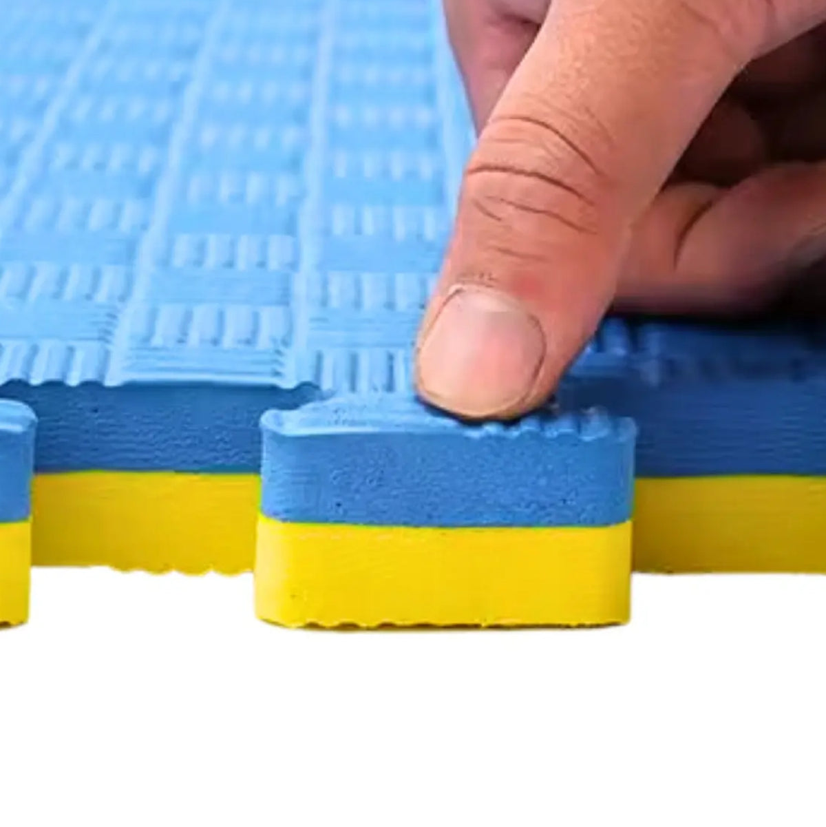 Piso Foamy Premium Tatami - Pack x 10 - Amarillo Azul - 2cm