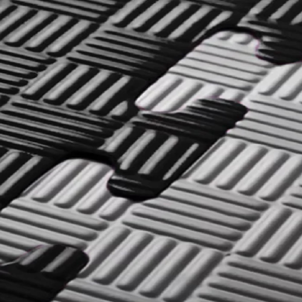 Piso Foamy Premium Tatami - Pack x 4 - Negro Gris - 3cm