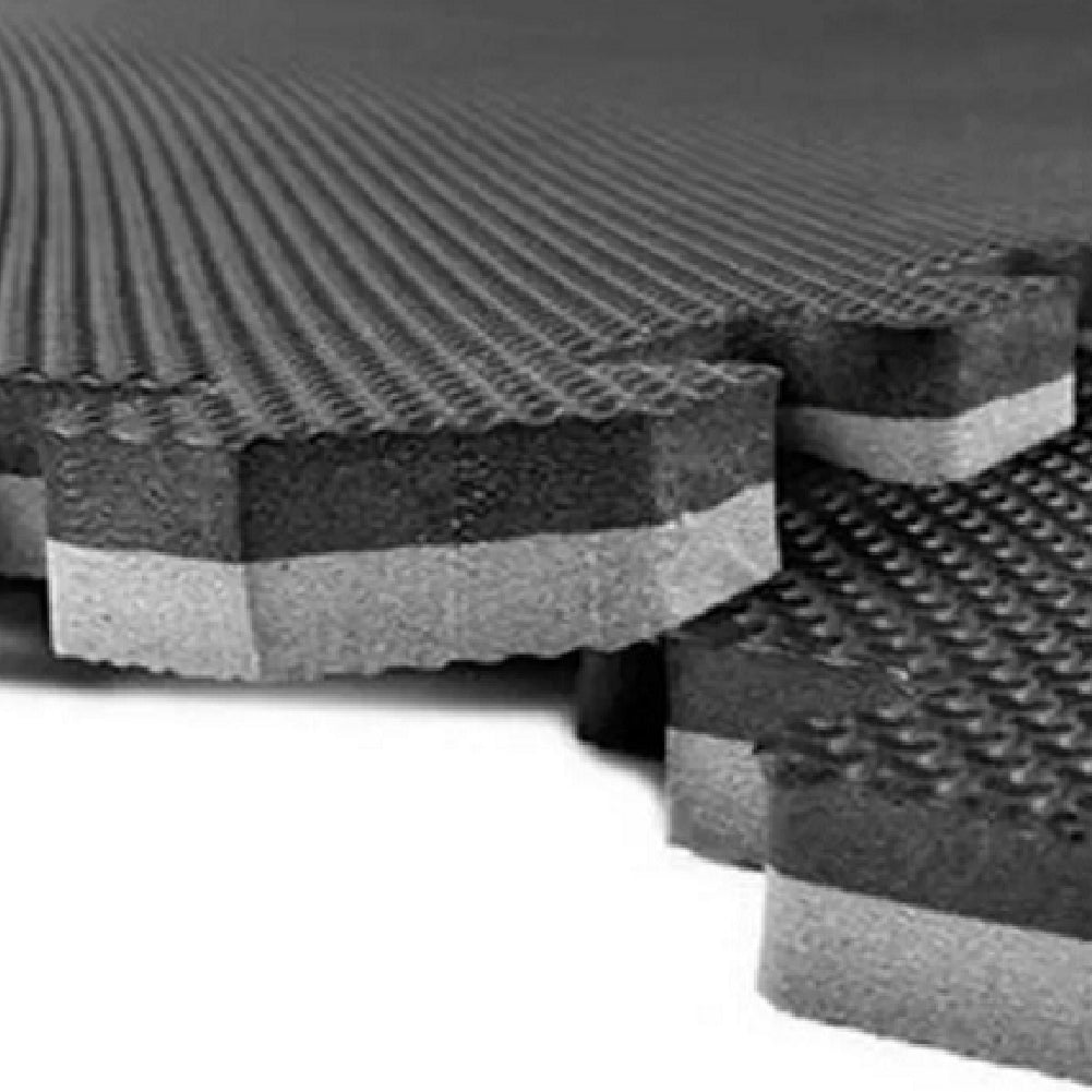 Piso Foamy Premium Tatami - Pack x 4 - Negro Gris - 3cm